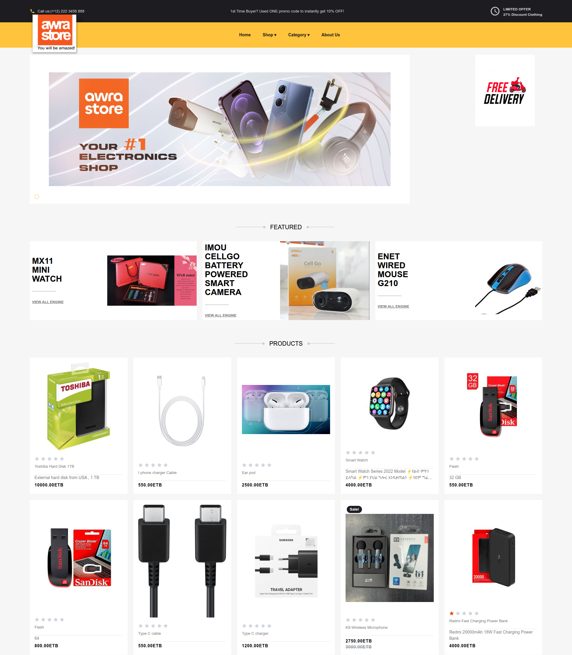 Awrastore template