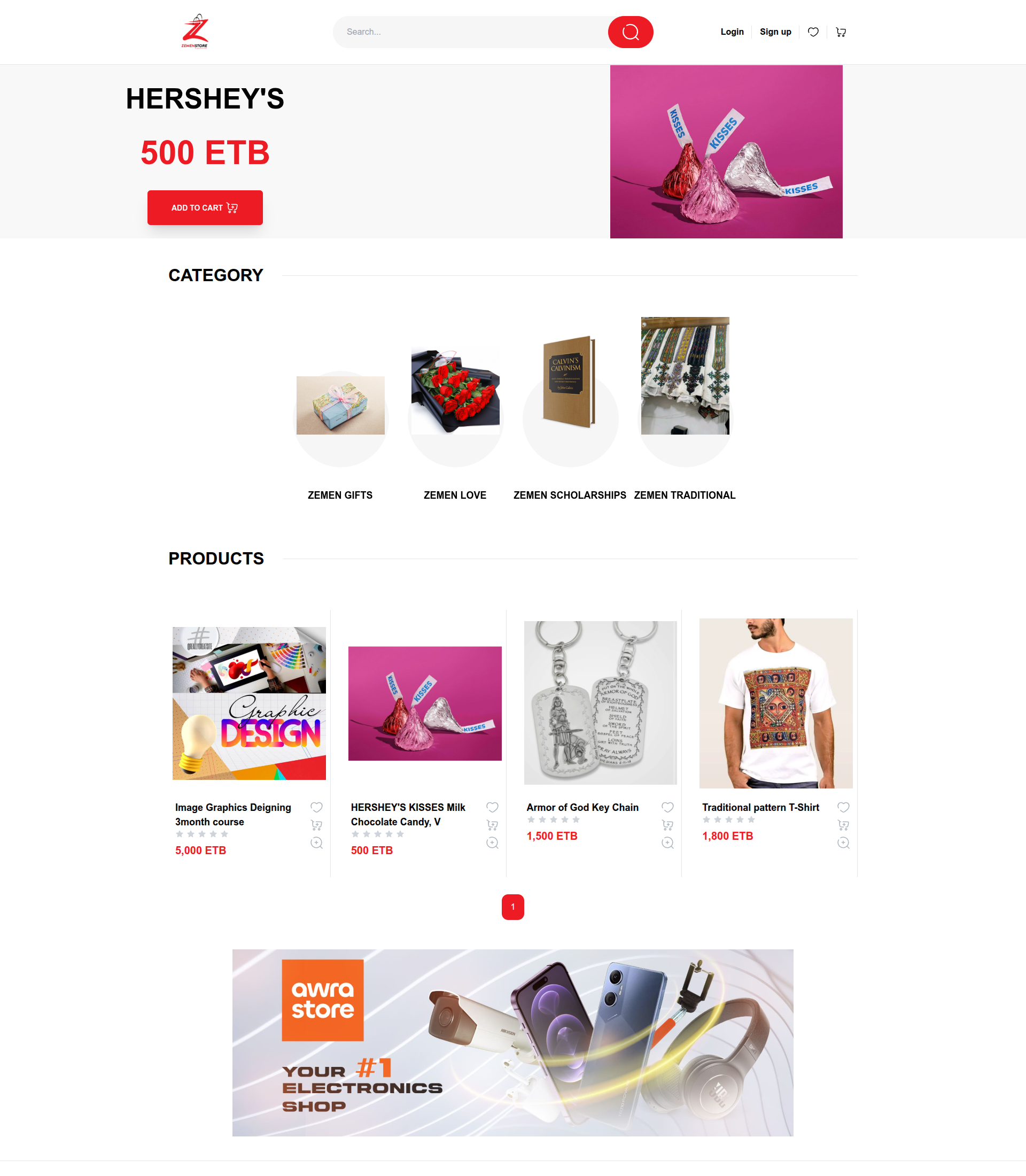 Awrastore template